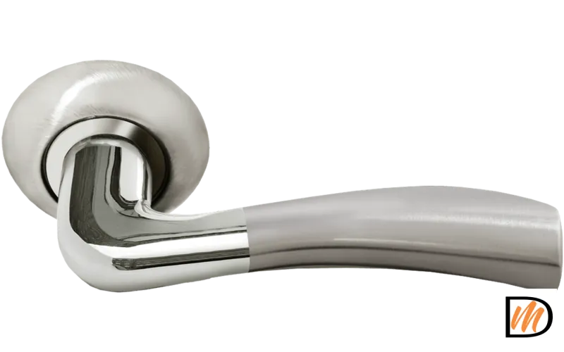 Ручка дверная RAP 19 никель белый/хром  MSK-9011389