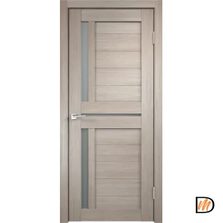 Дверное полотно Экошпон DUPLEX 3 900х2000 цвет Капучино стекло Мателюкс Левое/Правое VD010973