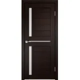 Дверное полотно Экошпон DUPLEX 3 900х2000 цвет Венге стекло Лакобель белое Левое/Правое VD011152