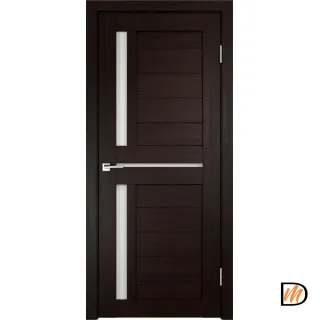 Дверное полотно Экошпон DUPLEX 3 900х2000 цвет Венге стекло Лакобель белое Левое/Правое VD011152