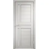 Дверное полотно Экошпон DUPLEX 3 700х2000 цвет Дуб белый стекло Лакобель белое Левое/Правое VD011238