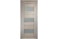 Дверное полотно Экошпон ДУПЛЕКС 12 800х2000 цвет Капучино стекло Мателюкс Левое/Правое VD011439