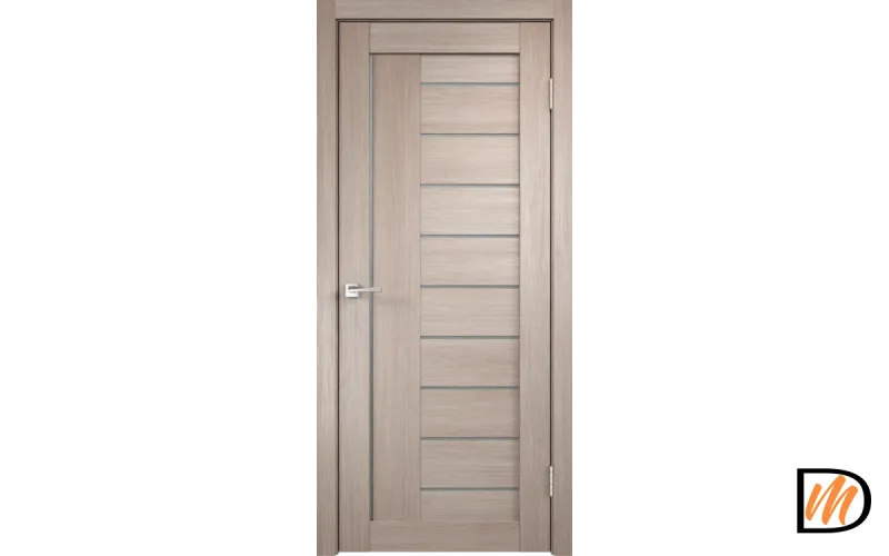 Дверное полотно Экошпон LINEA 3 600х2000 цвет Капучино стекло Мателюкс Левое/Правое VD013476