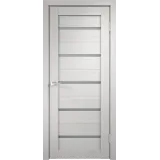 Дверное полотно Экошпон DUPLEX 600х1900 цвет Дуб белый стекло Мателюкс Левое/Правое VD013818