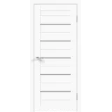 Дверное полотно Экошпон XLINE 15 600х2000 цвет Белый Эмалит стекло Мателюкс Левое/Правое VD017584