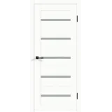 Дверное полотно Экошпон DUPLEX 900х2000 цвет Дуб снежный стекло Мателюкс Левое/Правое VD018670