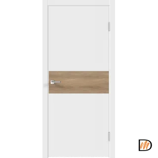 Дверное полотно Экошпон Galant DUO 3 600х2000 цвет Белый Эмалит Левое/Правое VD023263