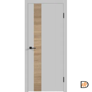 Дверное полотно Экошпон Galant DUO 2 900х2000 цвет Светло-серый Эмалит Левое/Правое VD023281