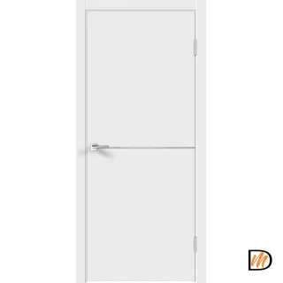 Дверное полотно Экошпон Galant H1 800х2000 цвет Белый Эмалит Левое/Правое VD023629