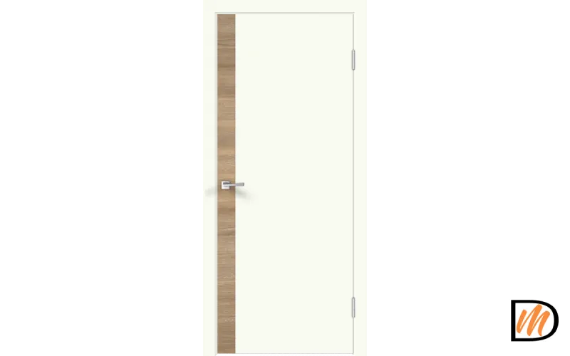 Дверное полотно Экошпон Galant DUO 1 600х2000 цвет Молочный Эмалит Левое/Правое VD024325