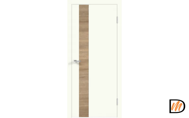Дверное полотно Экошпон Galant DUO 2 600х2000 цвет Молочный Эмалит Левое/Правое VD024331