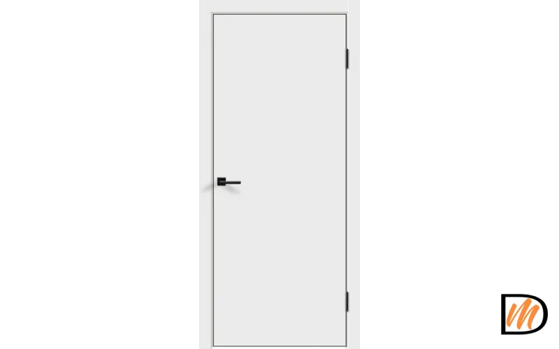 Дверное полотно Экошпон Galant глухое 600х2000 цвет Белый Эмалит Левое/Правое VD024690