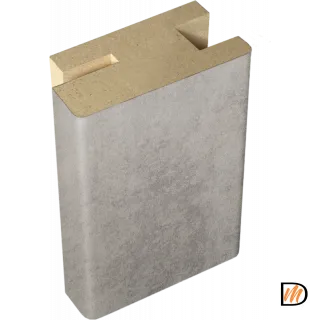 Профиль стыковочный добор-наличник Экошпон цвет Муар светло-серый 50х24х2400  VD063449