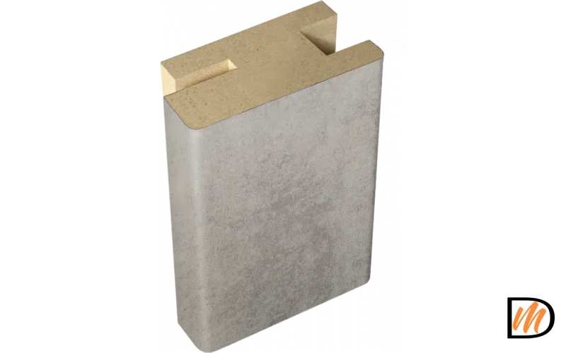 Профиль стыковочный добор-наличник Экошпон цвет Муар светло-серый 50х24х2400  VD063449