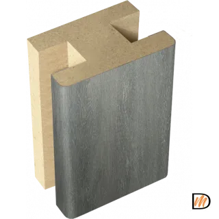 Профиль стыковочный добор-добор Экошпон цвет Дуб шале графит 40х24х2400  VD063650