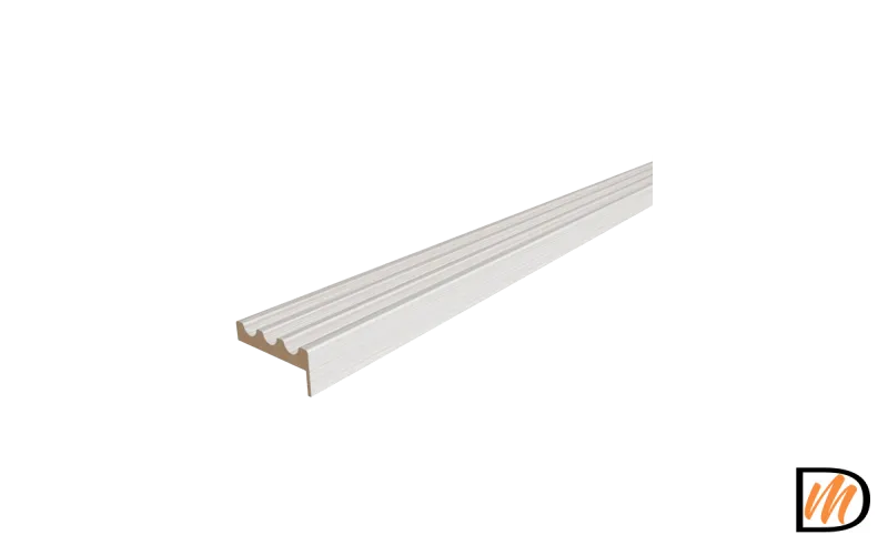 Наличник Канелюр телескопический Экошпон цвет Дуб белый 80х25х2200  VD065300