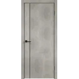 Дверное полотно Экошпон TECHNO BLACK MV1 700х2000 цвет Муар светло-серый Левое/Правое VD080753