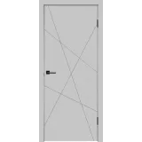 Дверное полотно Эмаль SCANDI S 700х2000 цвет Светло-серый Левое/Правое VD1000122