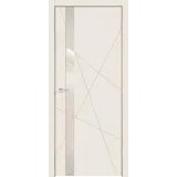 Дверное полотно Эмаль SCANDI S Z1 800х2000 цвет Слоновая кость стекло Лакобель слоновая кость Левое/Правое VD1000654
