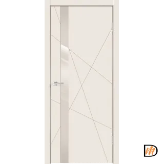 Дверное полотно Эмаль SCANDI S Z1 900х2000 цвет Слоновая кость стекло Лакобель слоновая кость Левое/Правое VD1000655