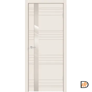 Дверное полотно Эмаль SCANDI N Z1 700х2000 цвет Слоновая кость стекло Лакобель слоновая кость Левое/Правое VD1000864