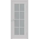Дверное полотно Эмаль SCANDI 4V 600х2000 цвет Светло-серый стекло Мателюкс Левое/Правое VD1001485