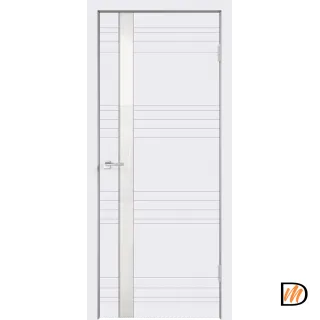 Дверное полотно Эмаль SCANDI N Z1 900х2000 цвет Белый стекло Лакобель белое Левое/Правое VD1001783