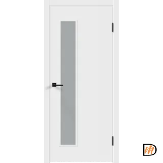 Дверное полотно Эмаль Flat L3 800х2000 цвет Белый стекло Мателюкс Левое/Правое VD1002083
