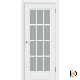 Дверное полотно Эмаль SCANDI 12V 900х2000 цвет Белый стекло Мателюкс Левое/Правое VD1003917