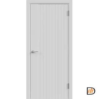 Дверное полотно Эмаль Scandi 3D 2 600х2000 цвет Светло-серый Левое/Правое VD1005100
