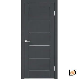 Дверное полотно SoftTouch SoftTouch PREMIER 1 800х2000 цвет Ясень графит структурный стекло Мателюкс Левое/Правое VD1030015