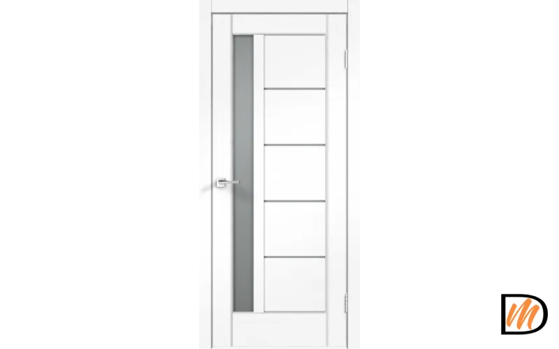 Дверное полотно SoftTouch SoftTouch PREMIER 3 700х2000 цвет Ясень белый структурный стекло Мателюкс Левое/Правое VD1030026