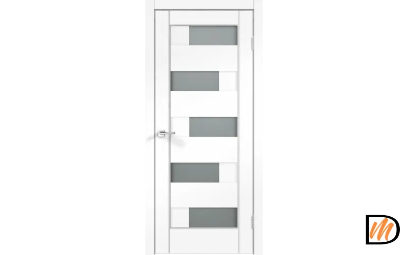 Дверное полотно SoftTouch SoftTouch PREMIER 5 900х2000 цвет Ясень белый структурный стекло Мателюкс Левое/Правое VD1030038