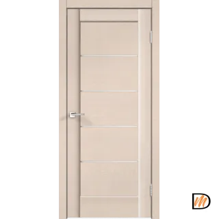 Дверное полотно SoftTouch SoftTouch PREMIER 1 800х2000 цвет Ясень капучино структурный стекло Лакобель белое Левое/Правое VD1030434