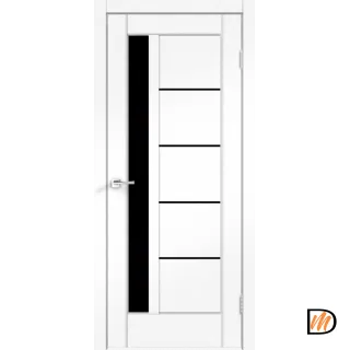 Дверное полотно SoftTouch SoftTouch PREMIER 3 700х2000 цвет Ясень белый структурный стекло Лакобель черное Левое/Правое VD1035520