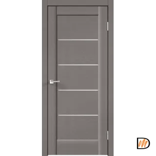 Дверное полотно SoftTouch SoftTouch PREMIER 1 600х2000 цвет Ясень грей структурный стекло Лакобель белое Левое/Правое VD1035553