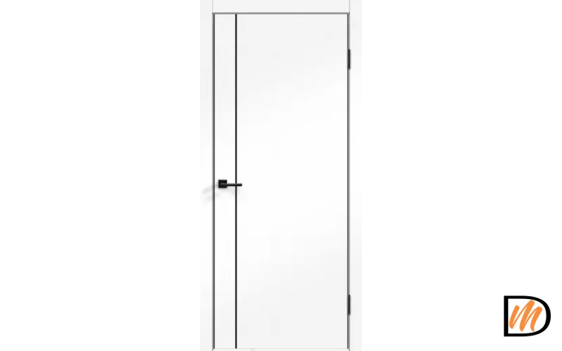 Дверное полотно SoftTouch TECHNO BLACK MV1 800х2000 цвет Ясень белый структурный Левое/Правое VD1100246