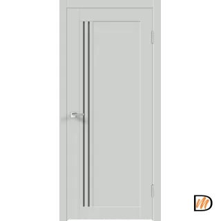 Дверное полотно EMALUX XLINE 8 600х2000 цвет Доломит стекло Мателюкс Графит Левое/Правое VD1291240