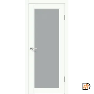 Дверное полотно EMALUX STYLE 3 4V 900х2000 цвет Белый Опал стекло калёное матовое Левое/Правое VD1291502