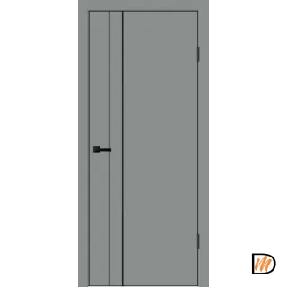 Дверное полотно EMALUX TECHNO BLACK M2 800х2000 цвет Серый Агат Левое/Правое VD1300331