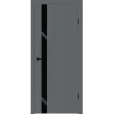 Дверное полотно EMALUX Galant Z1 800х2000 цвет Вулкан стекло Лакобель черное Левое/Правое VD1300487