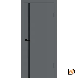 Дверное полотно EMALUX Galant M2 600х2000 цвет Вулкан Левое/Правое VD1300916