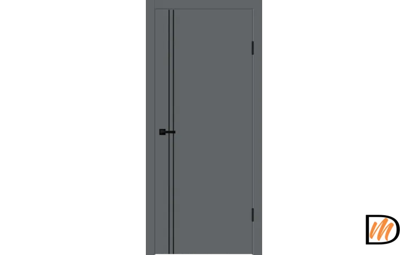 Дверное полотно EMALUX Galant M2 900х2000 цвет Вулкан Левое/Правое VD1300917