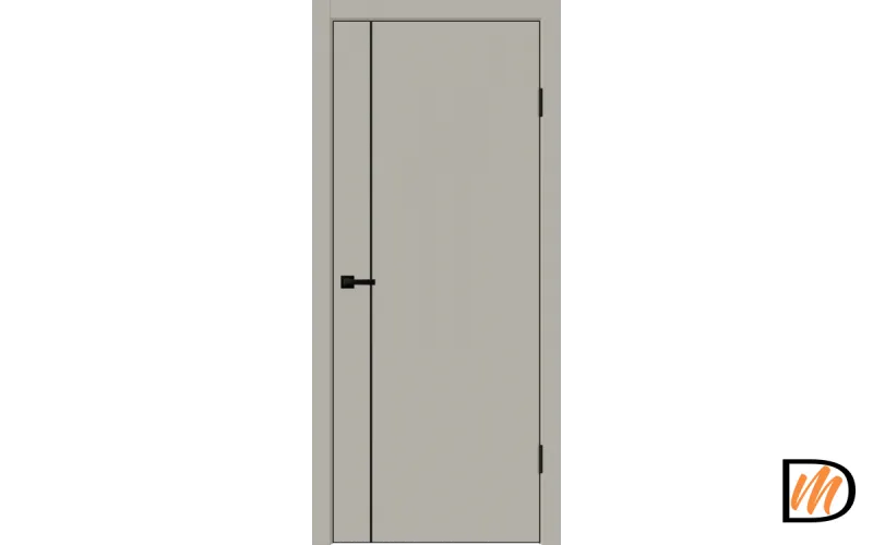 Дверное полотно EMALUX Galant M1 900х2000 цвет Бежевый Агат Левое/Правое VD1301347