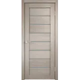 Дверное полотно 3D FLEX UNICA 1 900х2000 цвет Капучино стекло Лакобель черное Левое/Правое VD500754