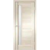 Дверное полотно Экошпон PREMIER 3 800х2000 цвет Ясень Японский стекло Лакобель белое Левое/Правое VD800043