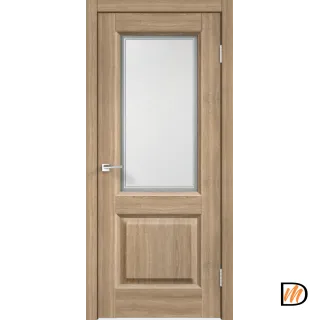 Дверное полотно Экошпон ALTO 6 800х2000 цвет Дуб Европейский стекло Мателюкс, контур №1 Левое/Правое VD810153