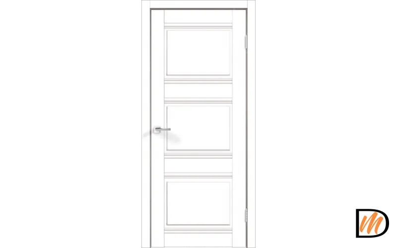 Дверное полотно Экошпон ALTO 3 600х2000 цвет Белый Эмалит Левое/Правое VD810176
