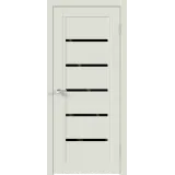 Дверное полотно Экошпон NEXT 1 600х2000 цвет Светло-серый Эмалит стекло Лакобель черное Левое/Правое VD820349