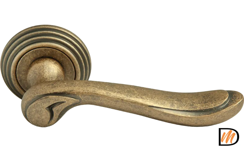 Ручка дверная RAP-CLASSIC-L 6 бронза старая матовая  MSK-9011229